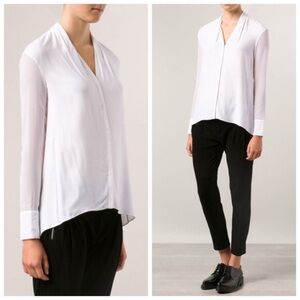 Helmut Lang Morse Drape Shirt Size Small